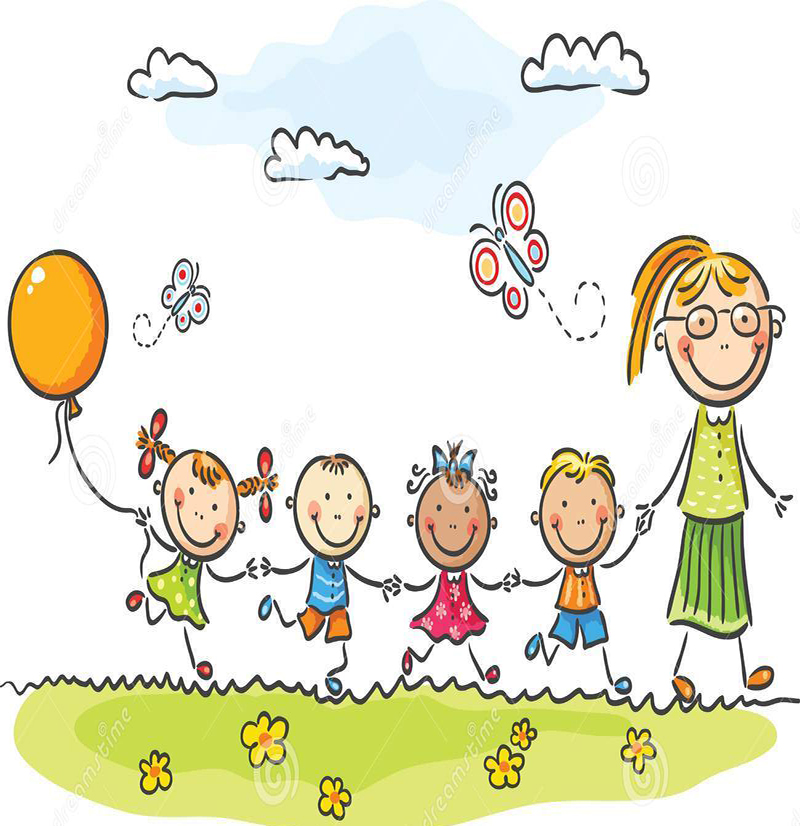 kindergarten-happy-kids-their-teacher-44632181 - Peace Montessori Preschool